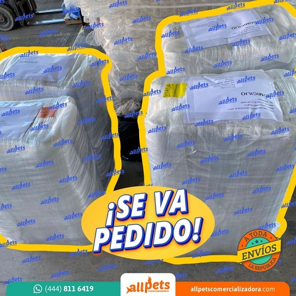 pedido enviado por allpets a todo el país